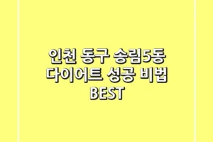 인천 동구 송림5동 다이어트: 성공 비법 BEST