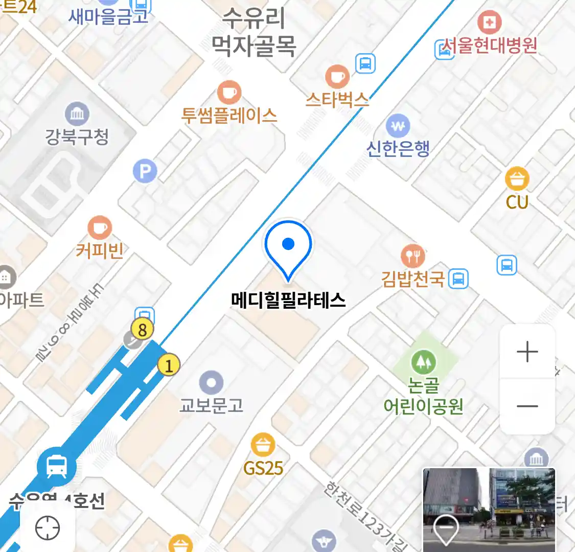 메디힐필라테스 위치