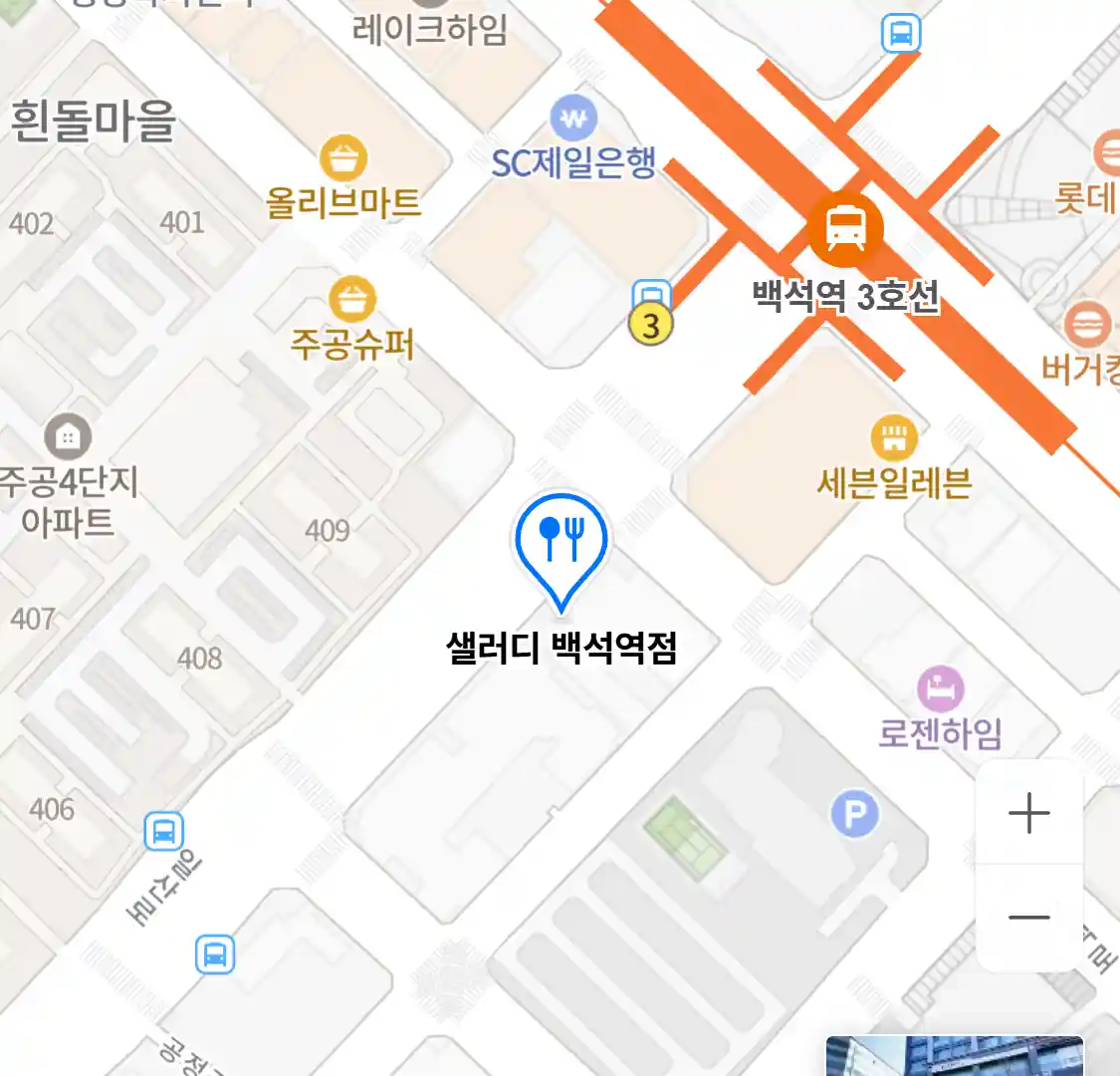 샐러디 백석역점