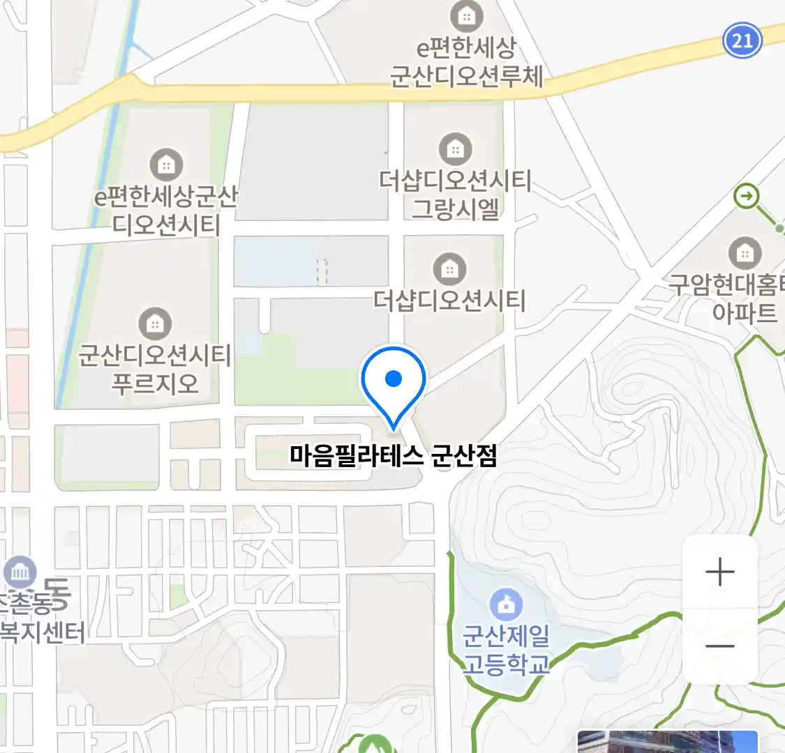 마음필라테스 군산점 위치