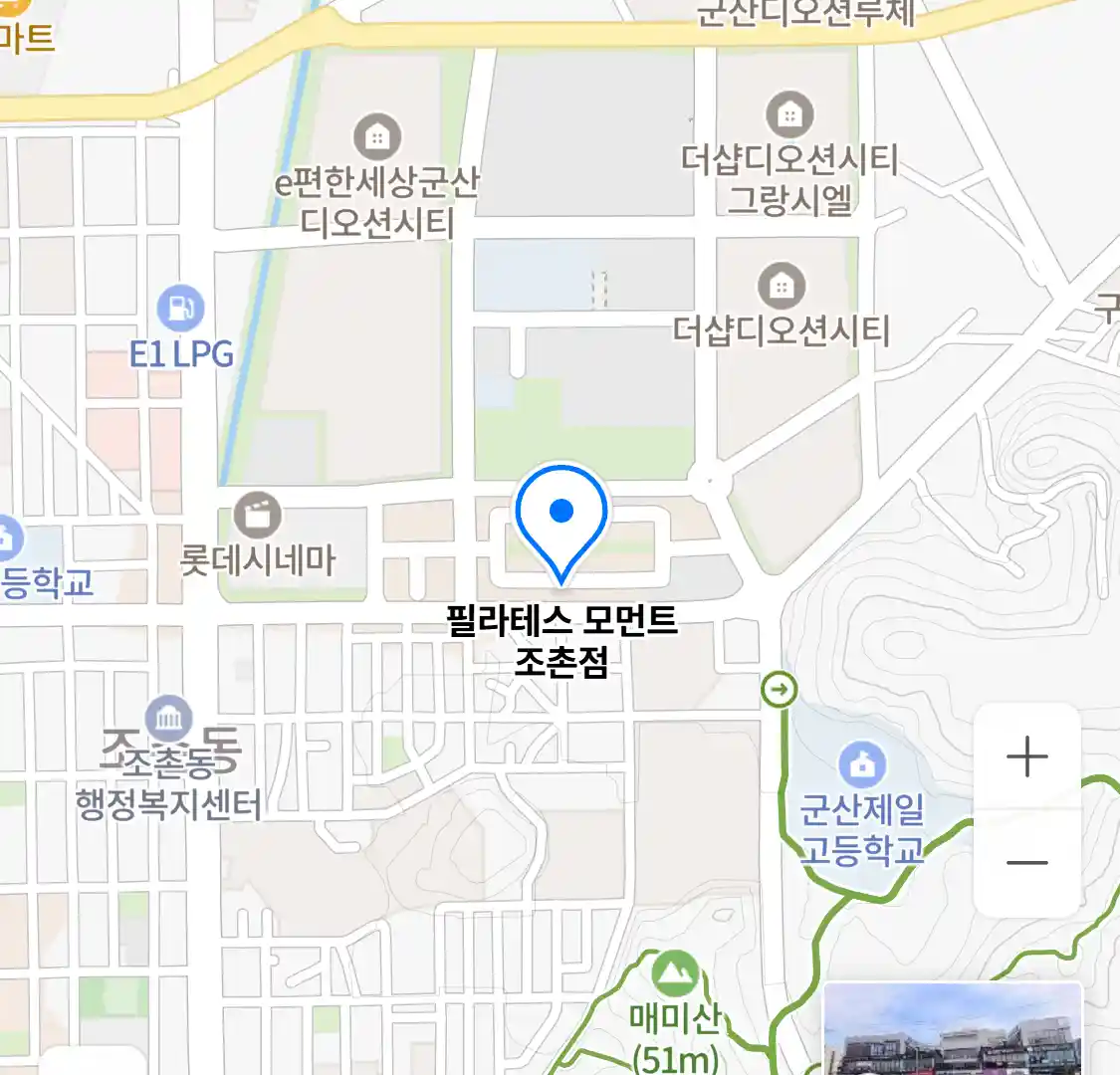 필라테스 모먼트 조촌점 위치