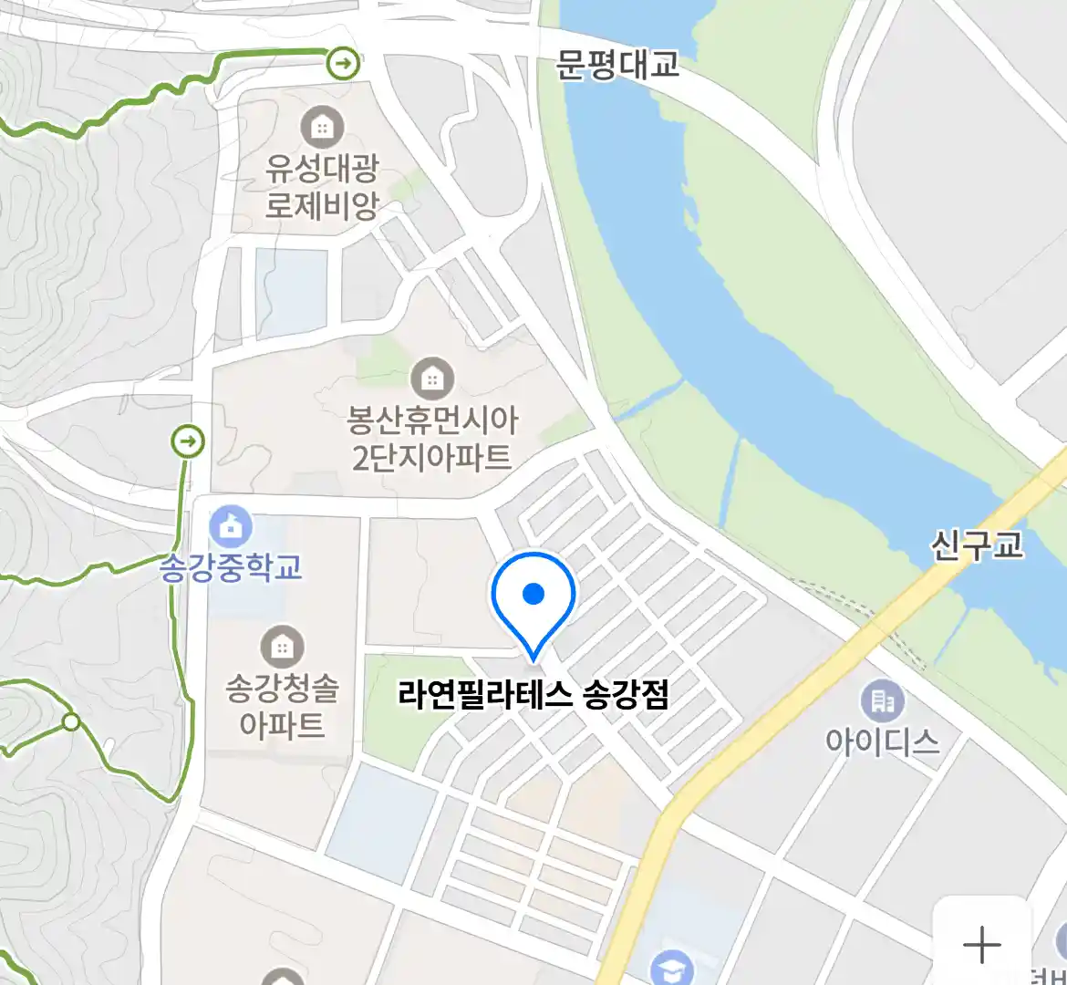 라연필라테스 송강점 위치