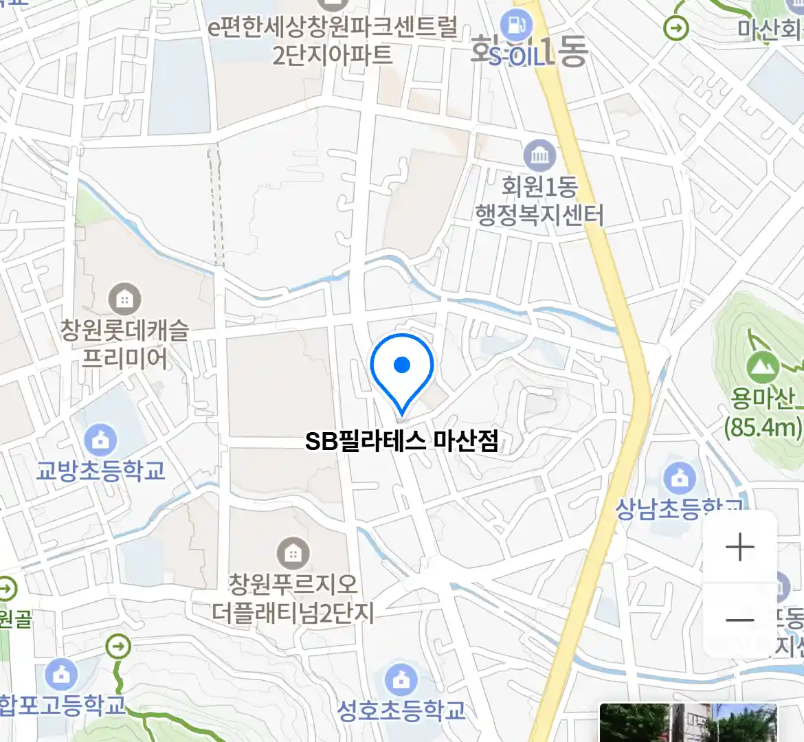 SB필라테스 마산점 위치