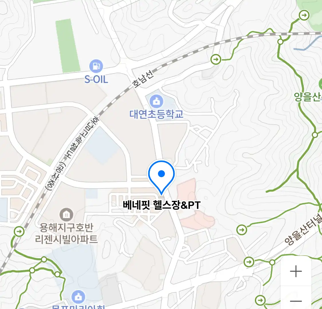 베네핏 헬스장&PT 위치