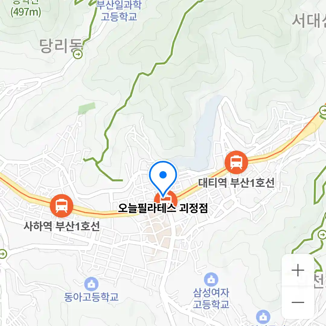 오늘필라테스 괴정점 위치