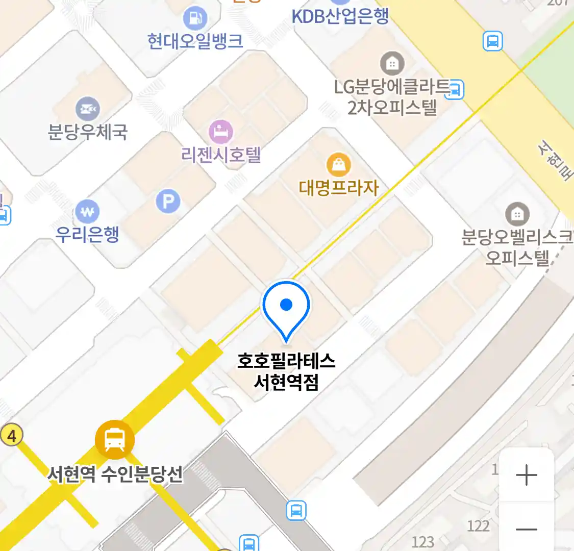 호호필라테스 서현역점 위치