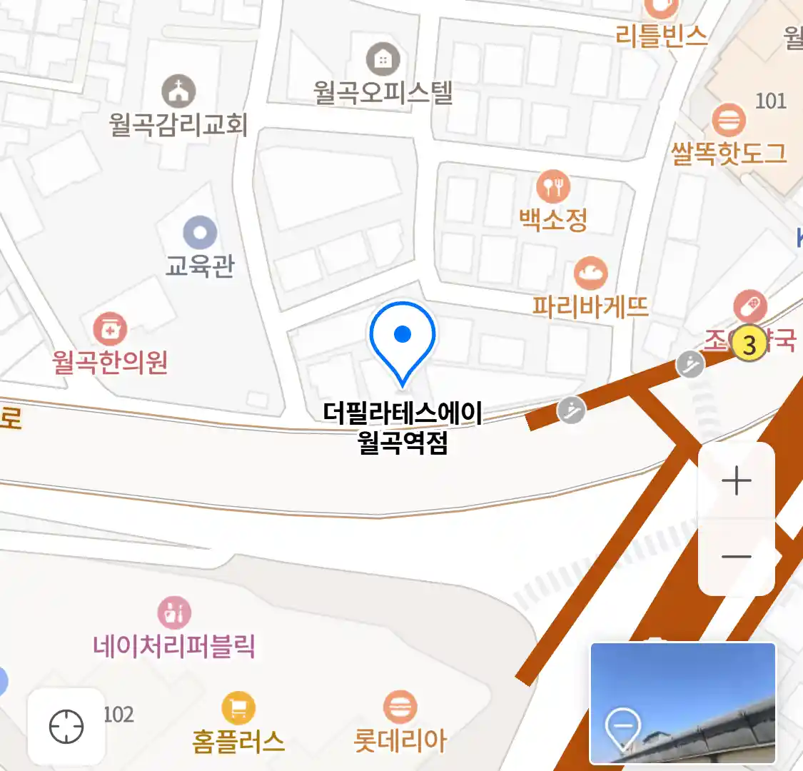 더필라테스에이 월곡역점 위치