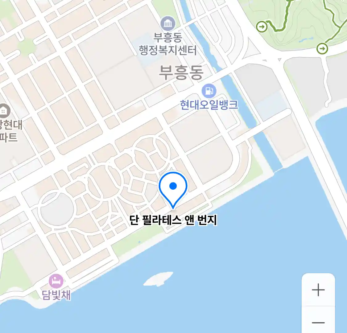 단 필라테스 앤 번지 위치