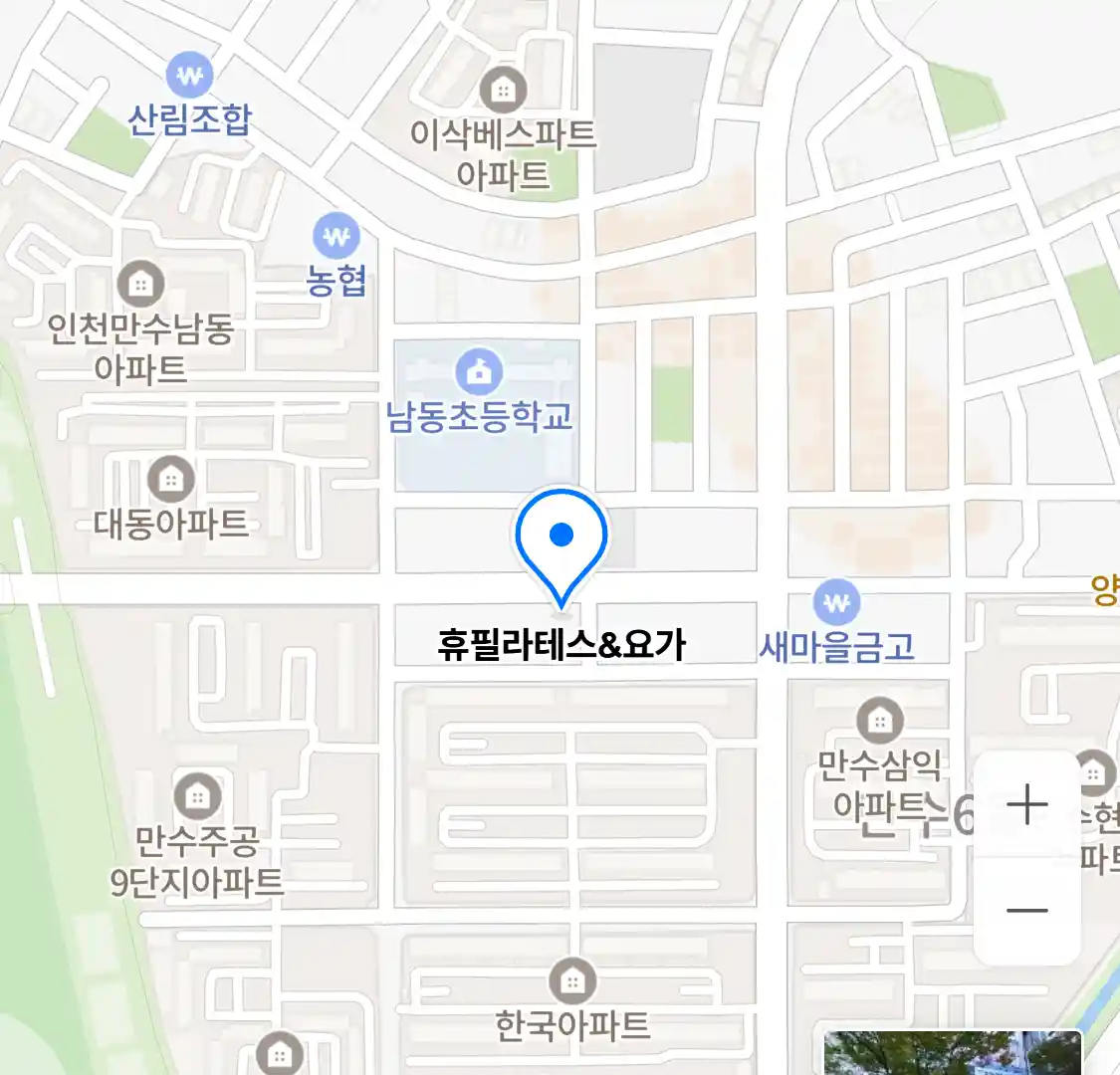 휴필라테스&요가 위치