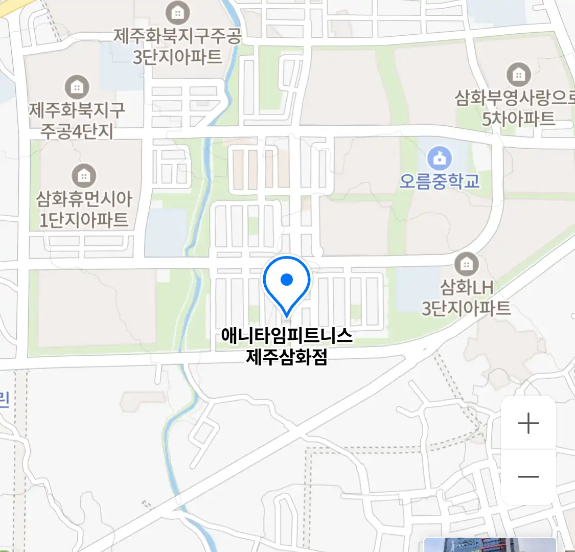 애니타임피트니스 제주삼화점 위치