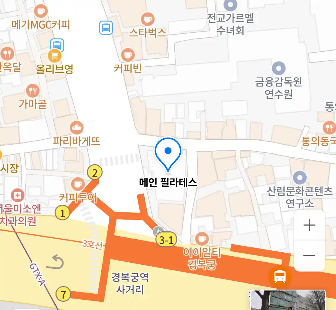 메인 필라테스 위치