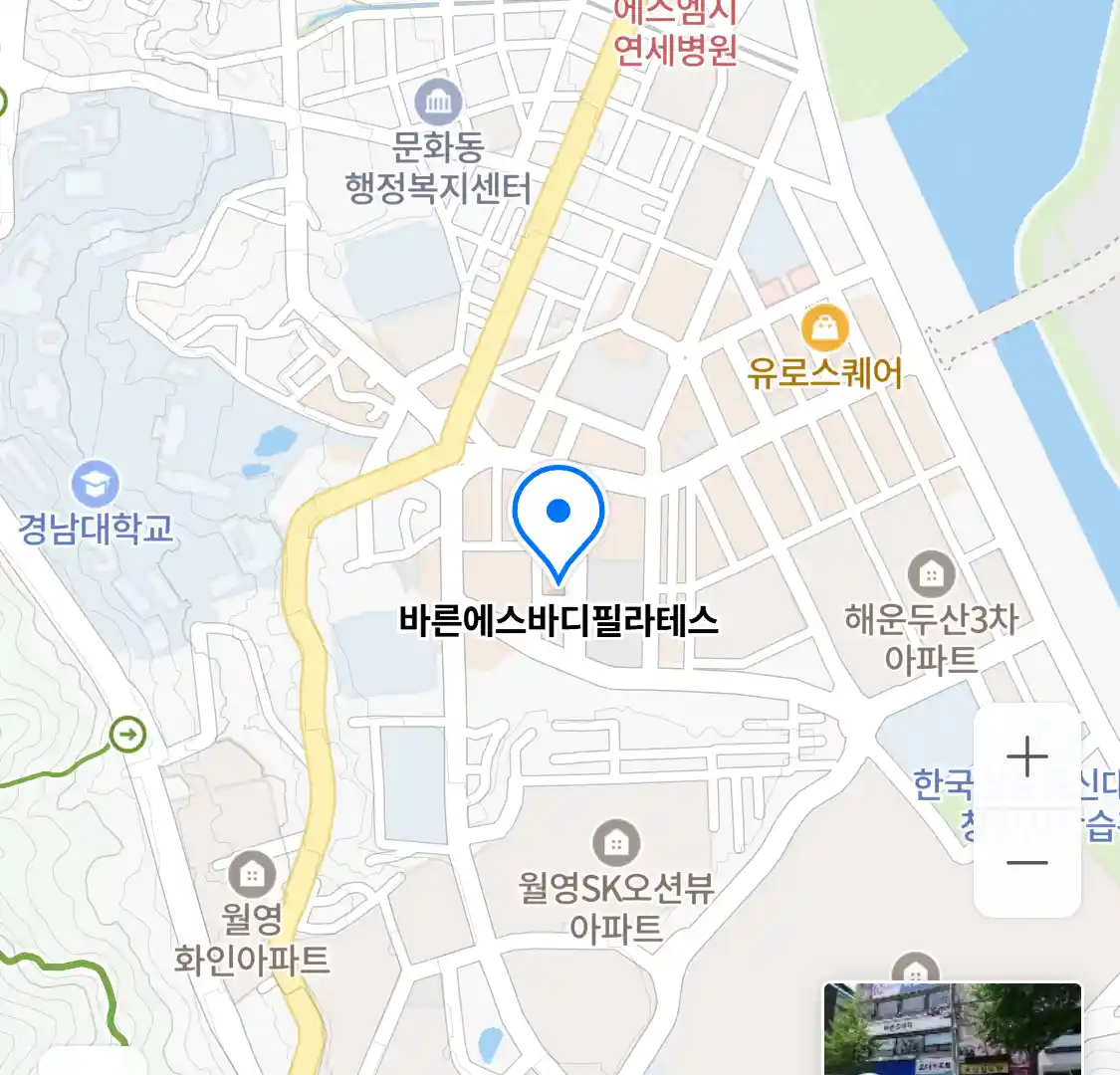 바른에스바디필라테스 위치