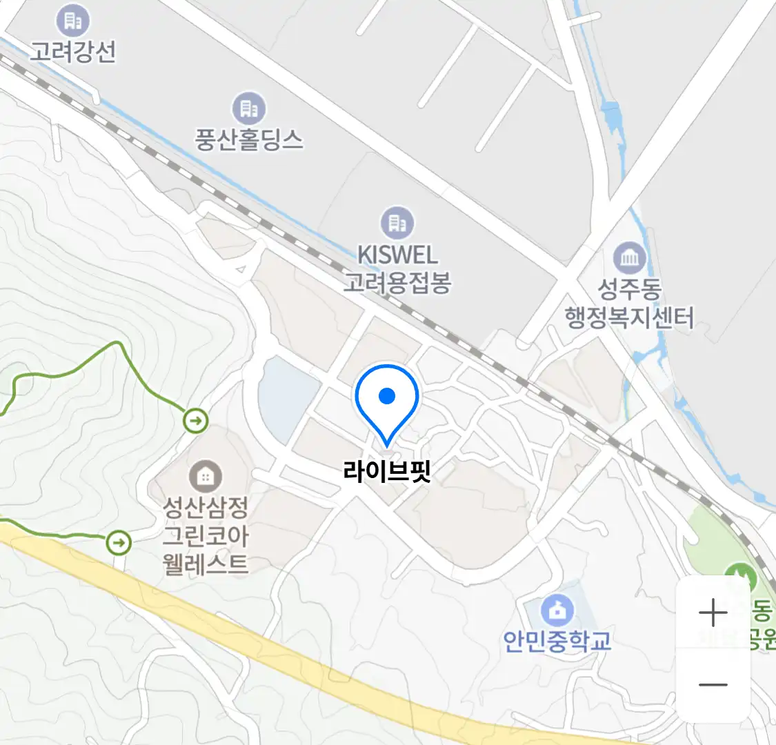 라이브핏 위치
