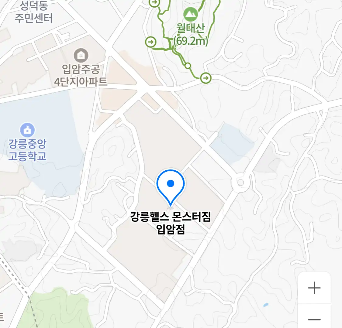 강릉헬스 몬스터짐 입암점 위치