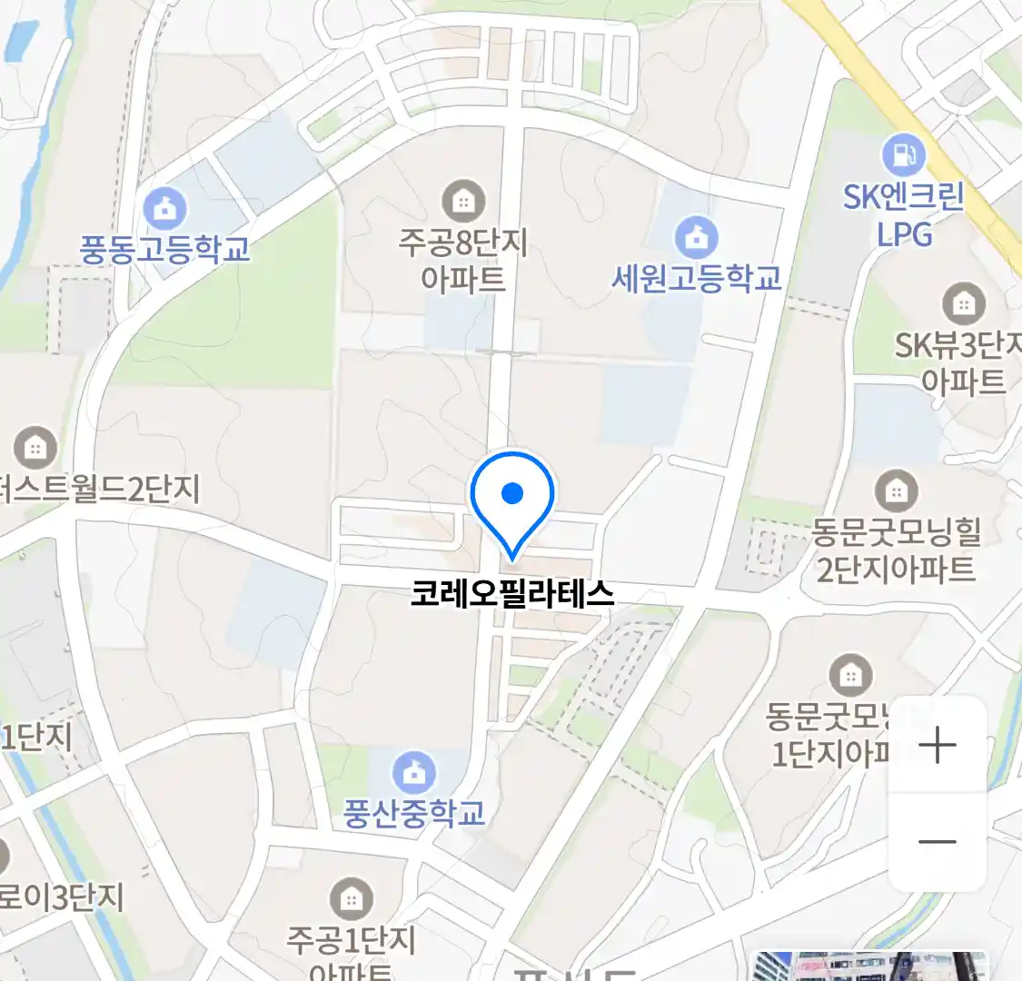 코레오필라테스 위치