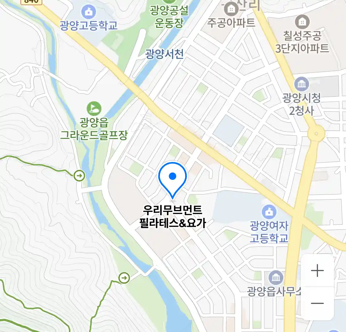 우리무브먼트 필라테스&요가 위치