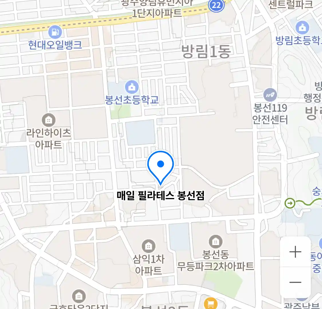 매일 필라테스 봉선점 위치