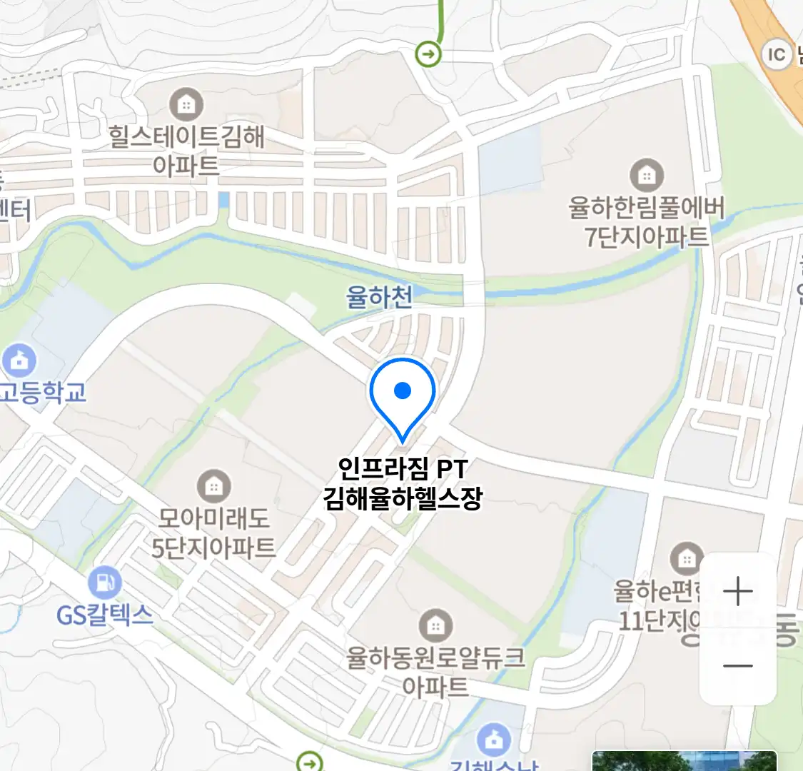 인프라짐 PT 김해율하헬스장 위치
