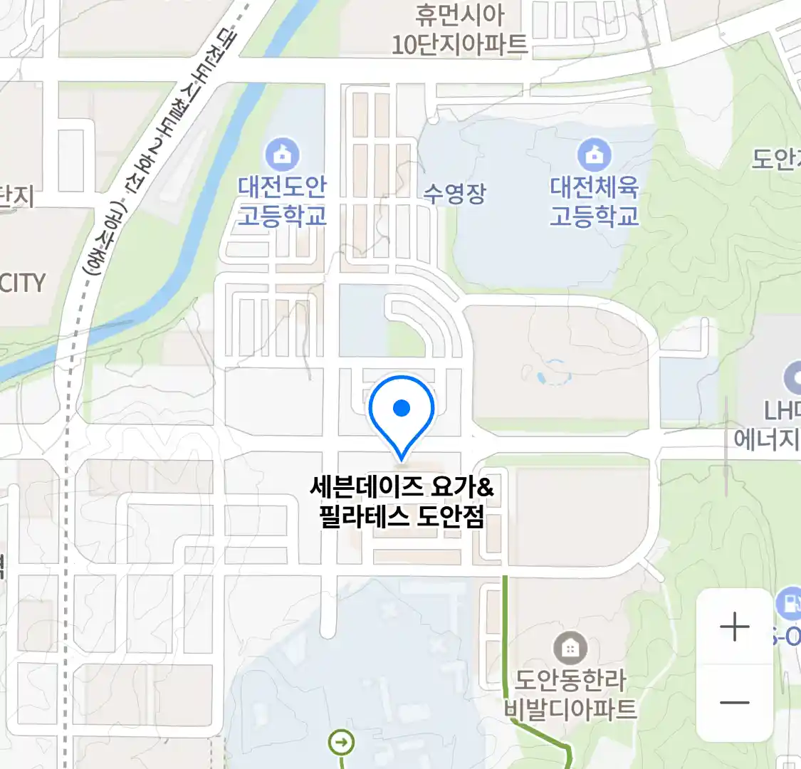 세븐데이즈 요가&필라테스 도안점 위치