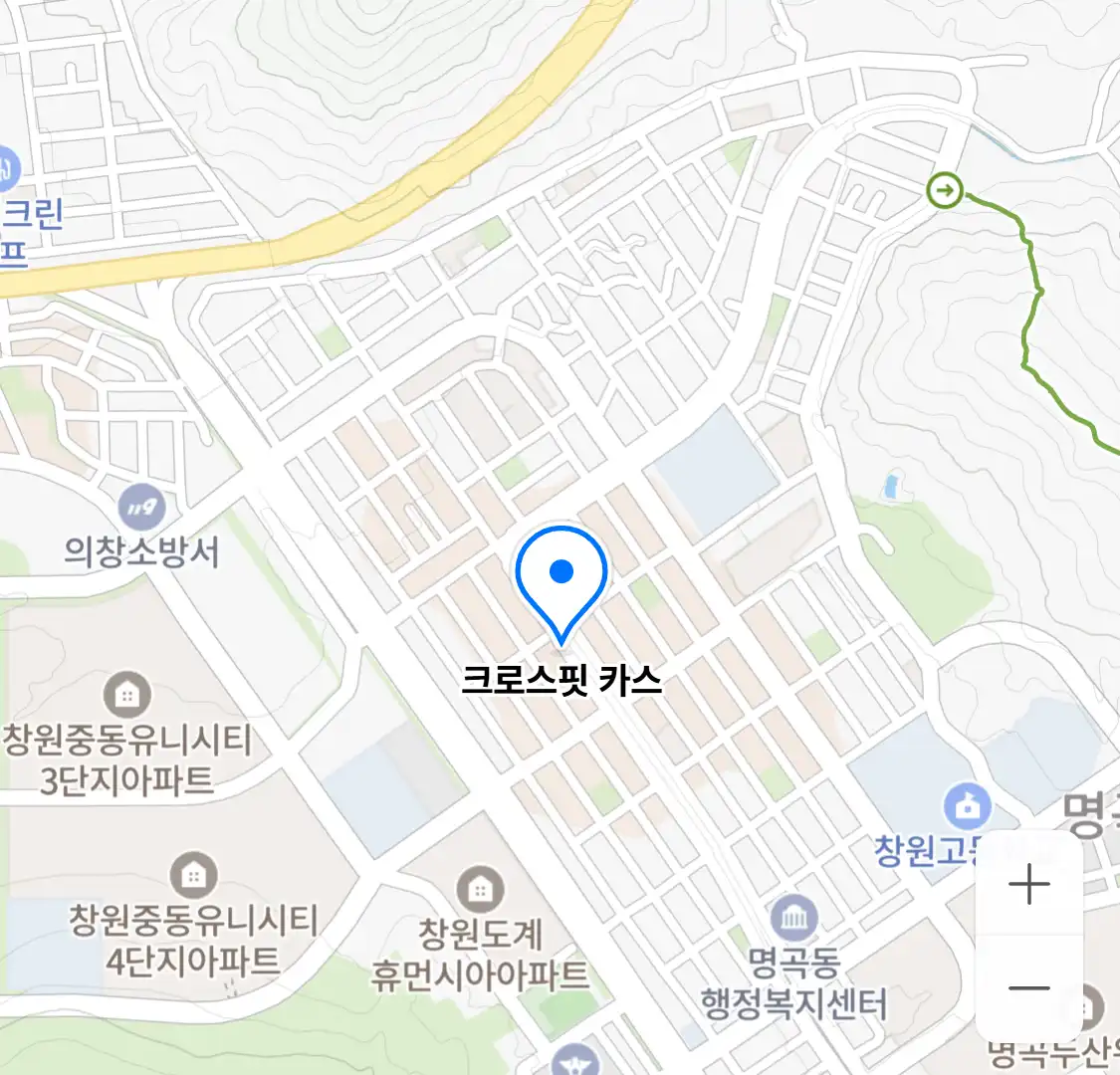 크로스핏 카스 위치