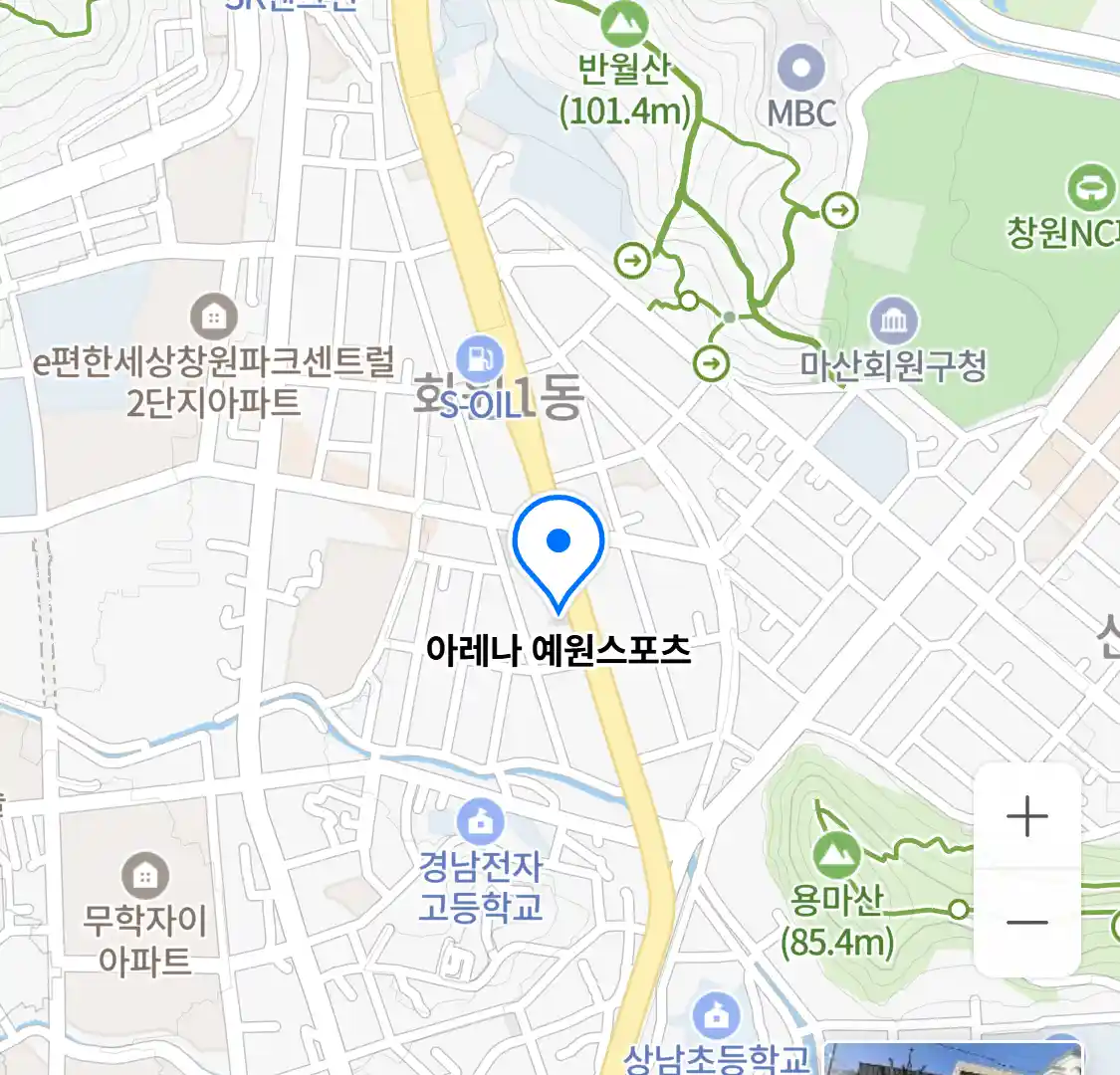 아레나 예원스포츠 위치