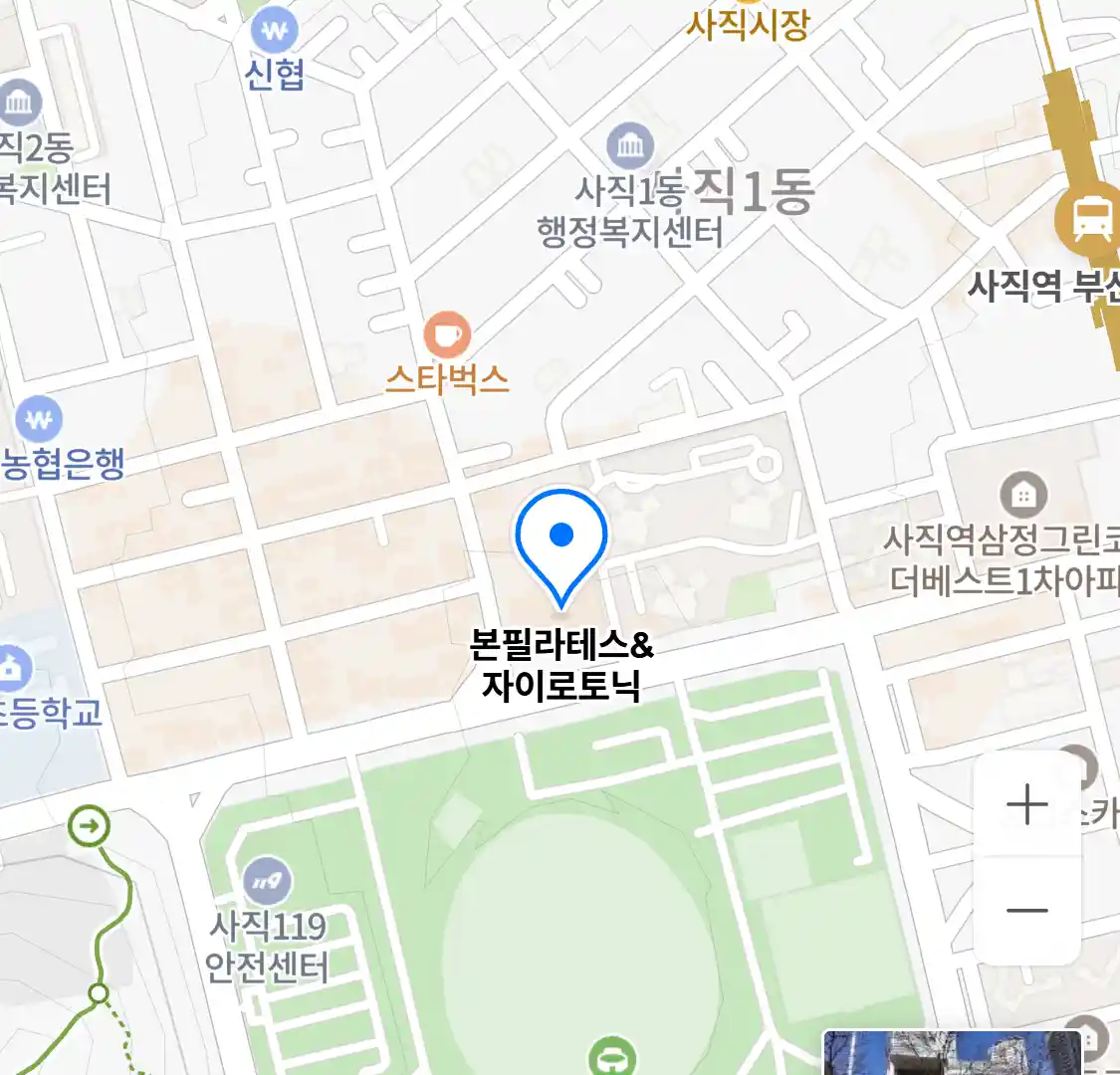 본필라테스&자이로토닉 위치