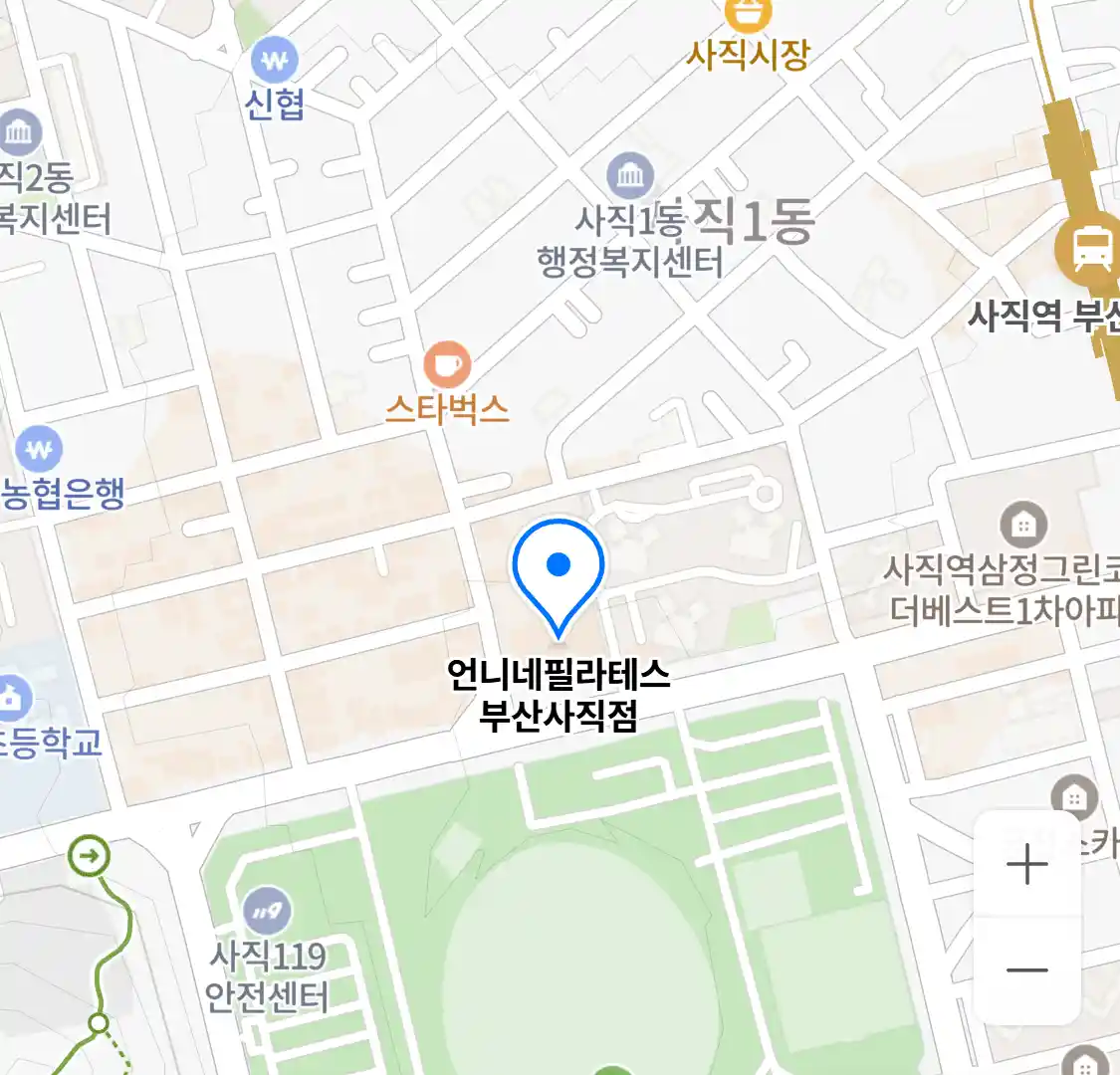 언니네필라테스 부산사직점 위치