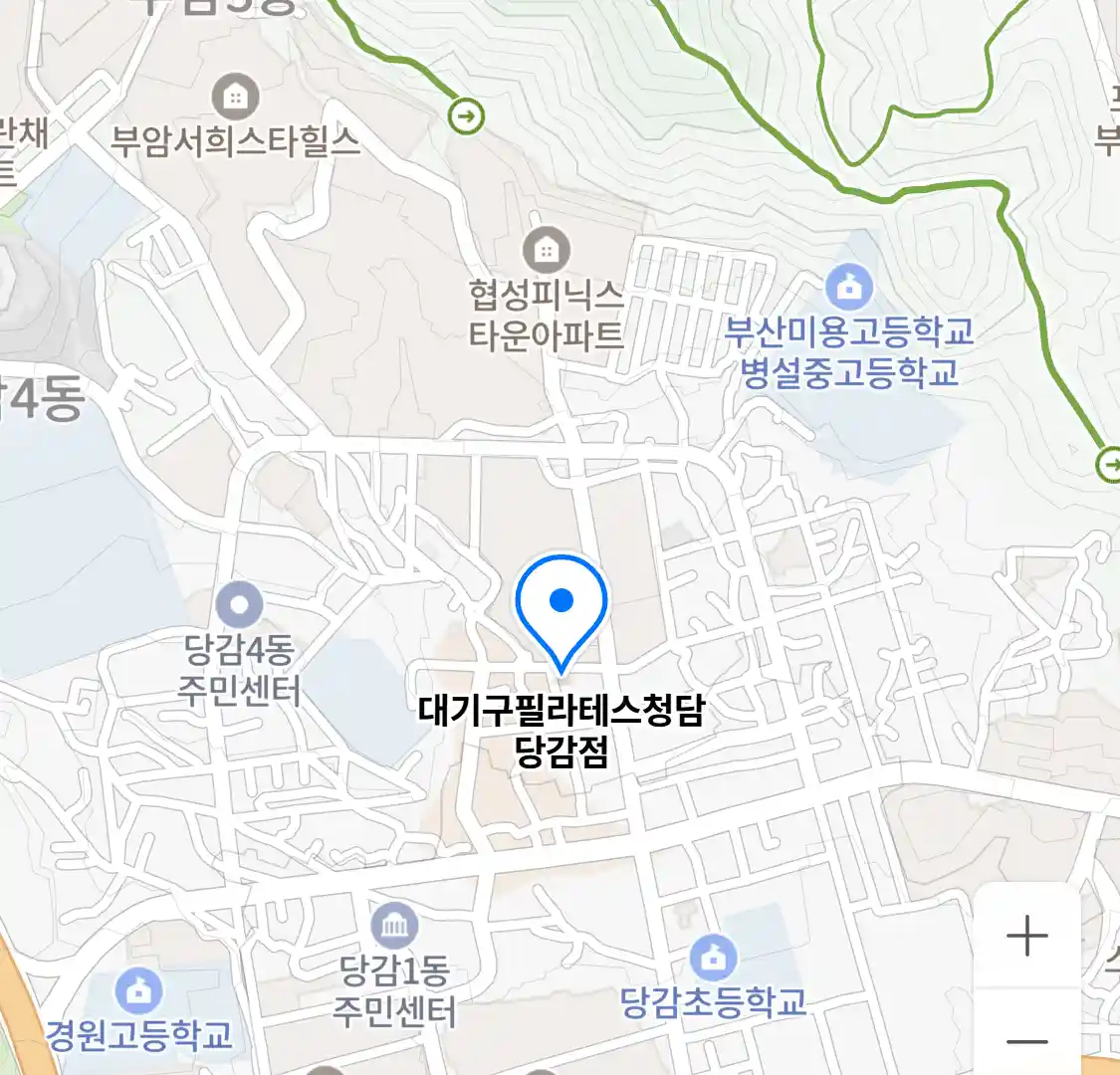 대기구필라테스청담 당감점 위치