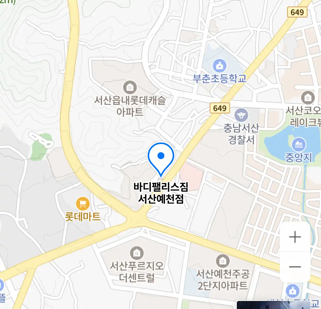 바디팰리스짐 서산예천점 위치