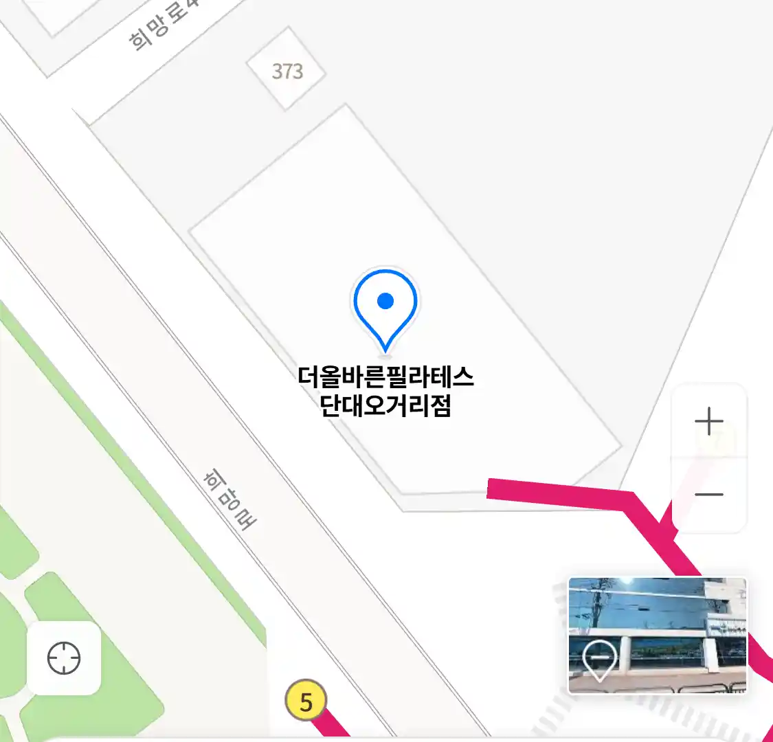 더올바른필라테스 단대오거리점 위치