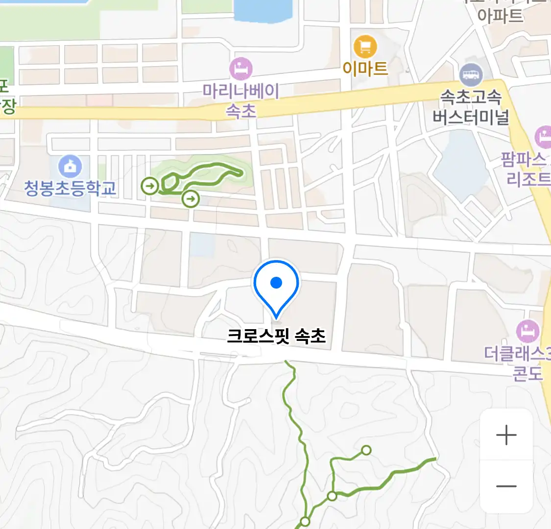 크로스핏 속초 위치