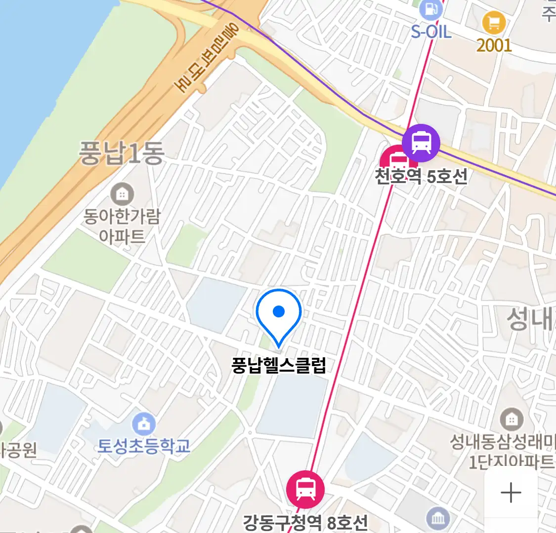풍납헬스클럽 위치