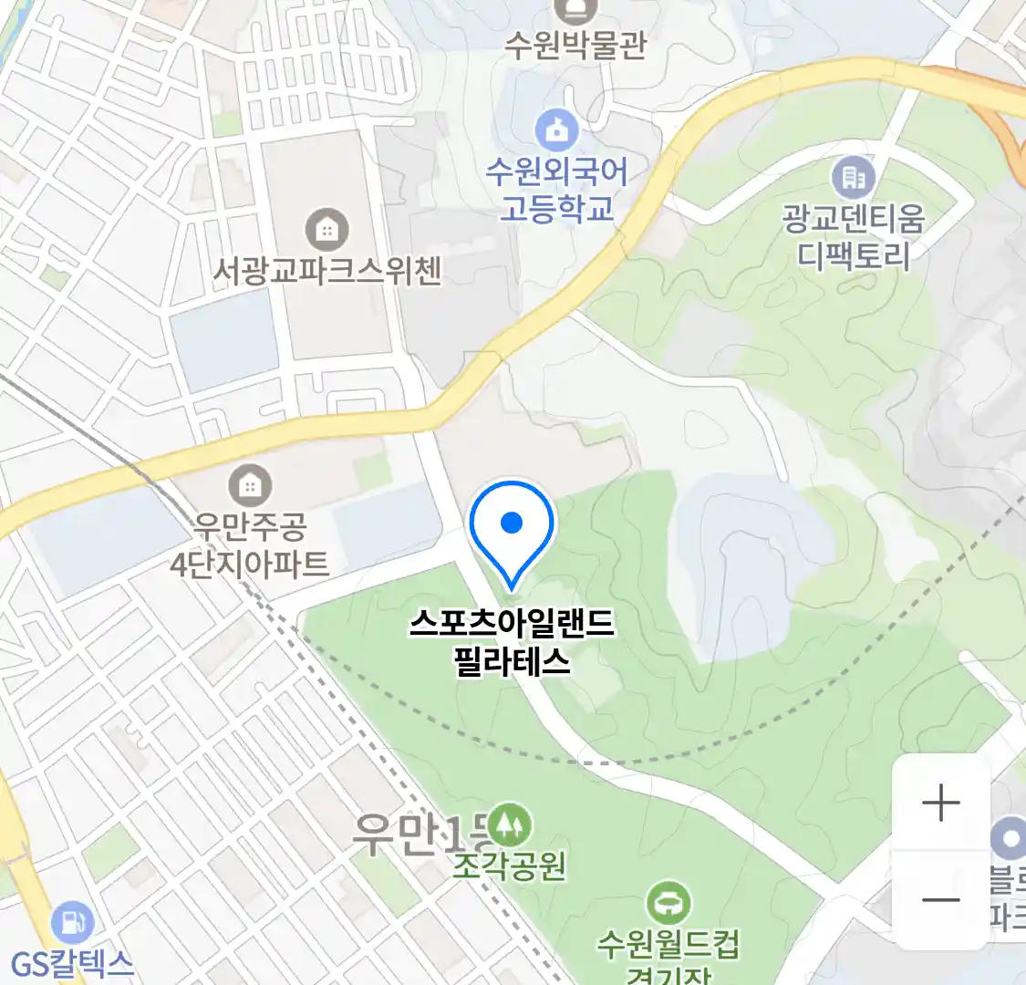 스포츠아일랜드 필라테스 위치