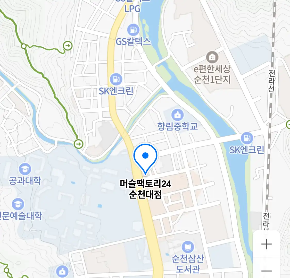 머슬팩토리24 순천대점 위치