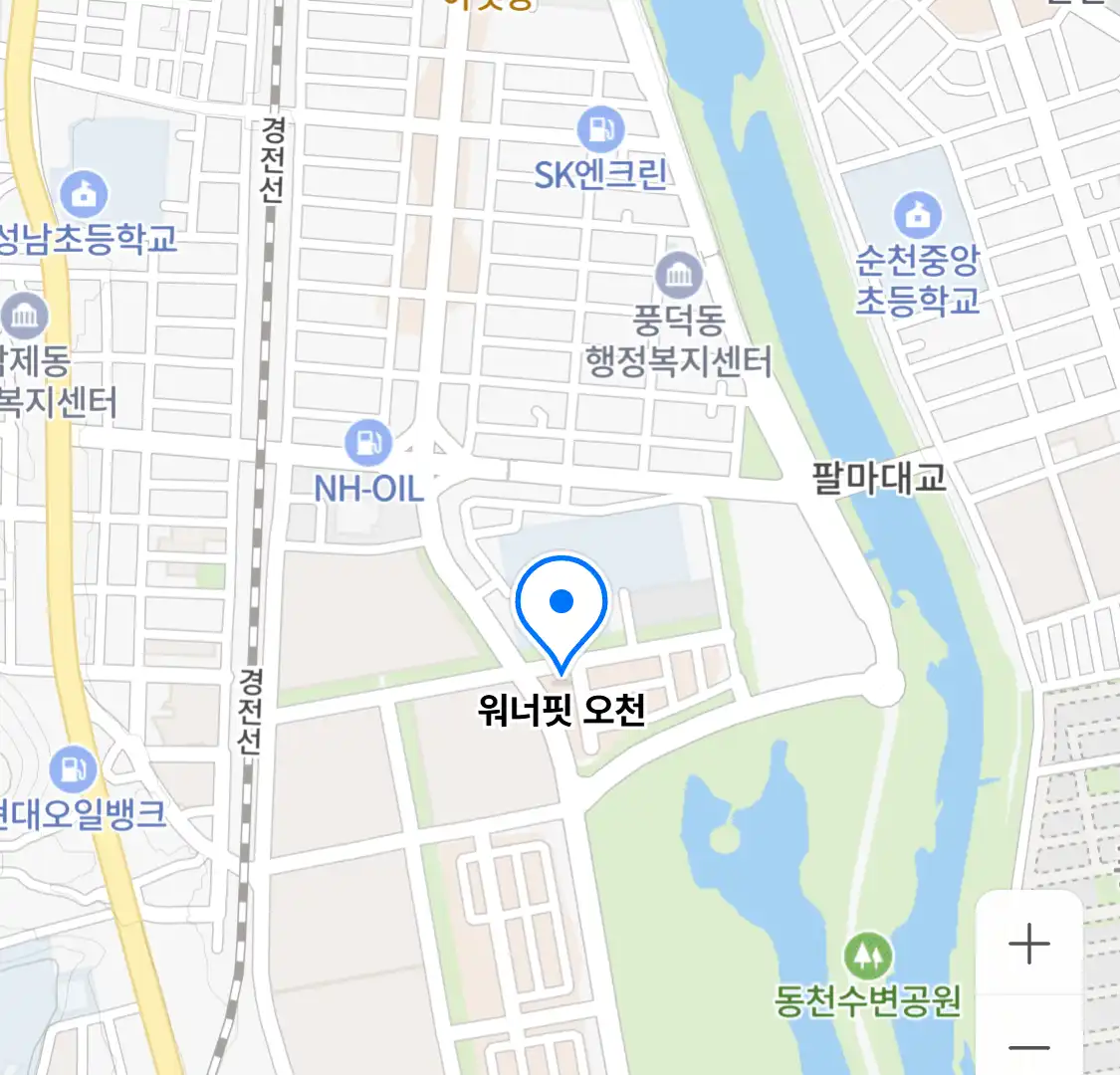 워너핏 오천 위치