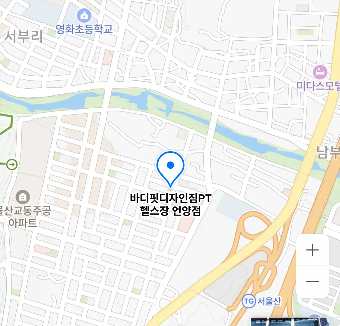 바디핏디자인짐PT 헬스장 언양점 위치