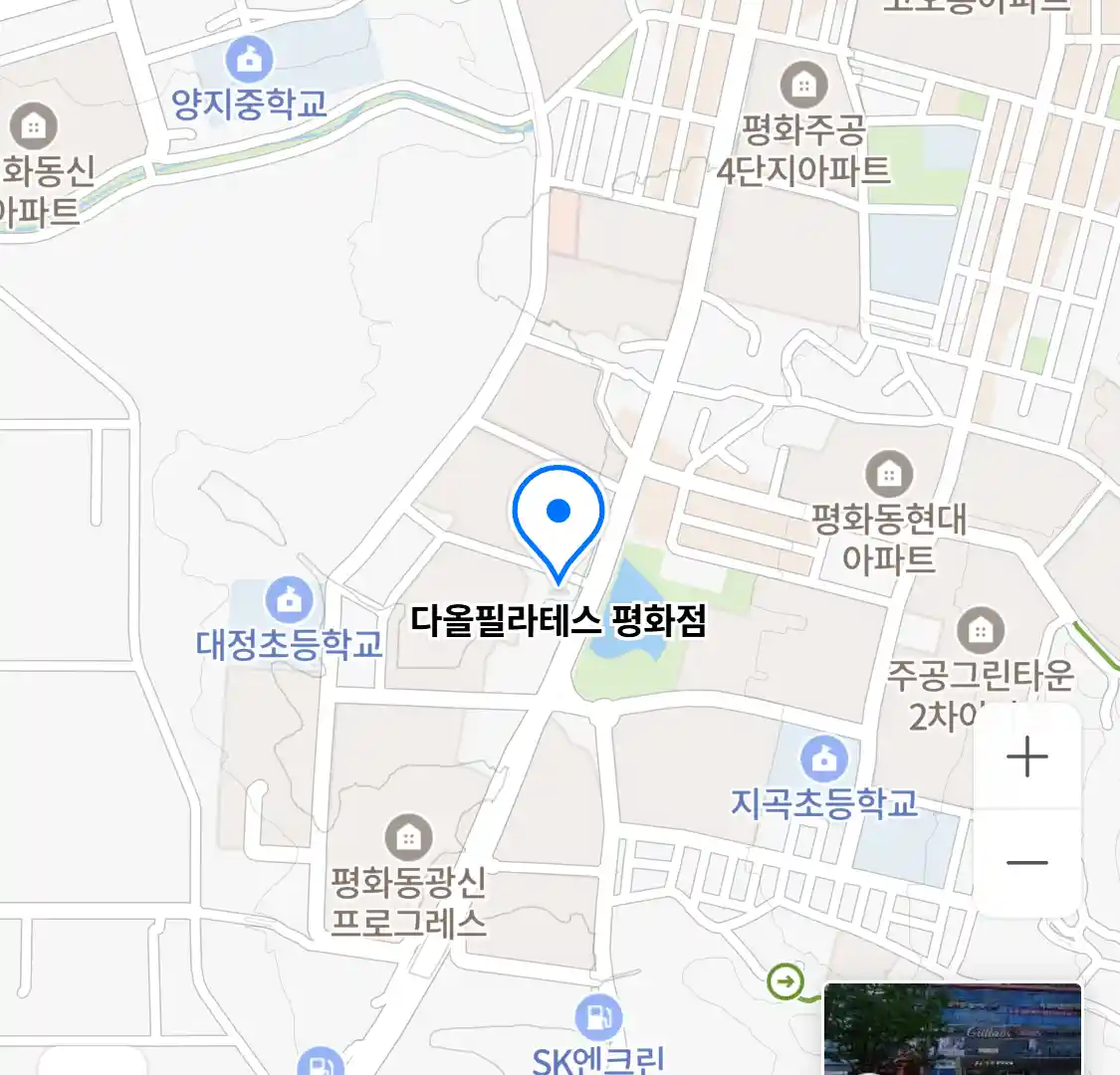 다올필라테스 평화점 위치