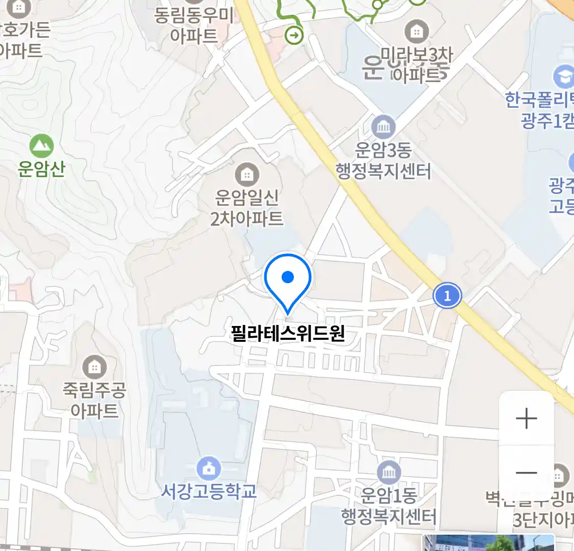 필라테스위드원 위치