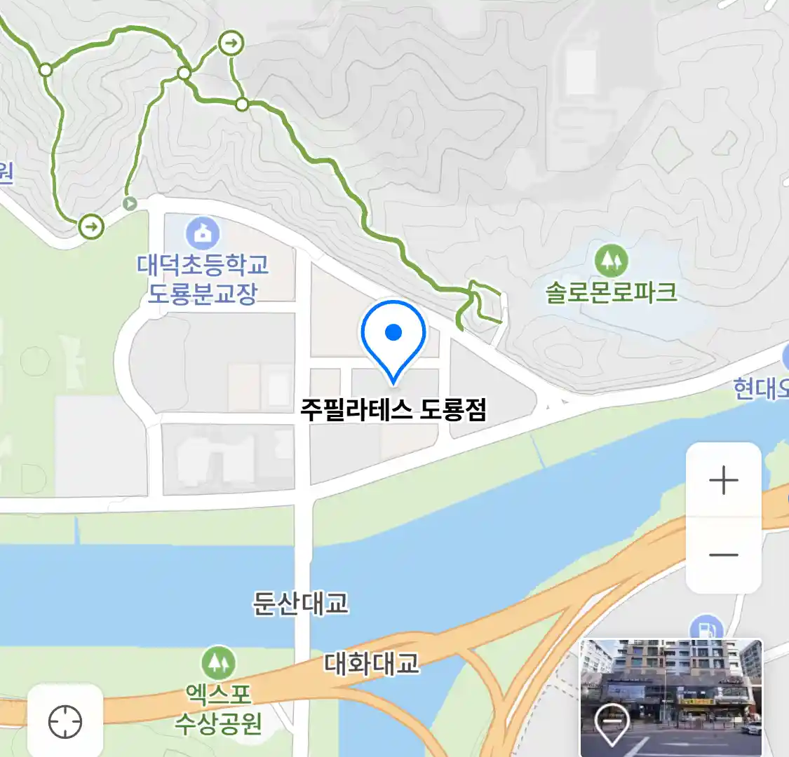 주필라테스 도룡점 위치