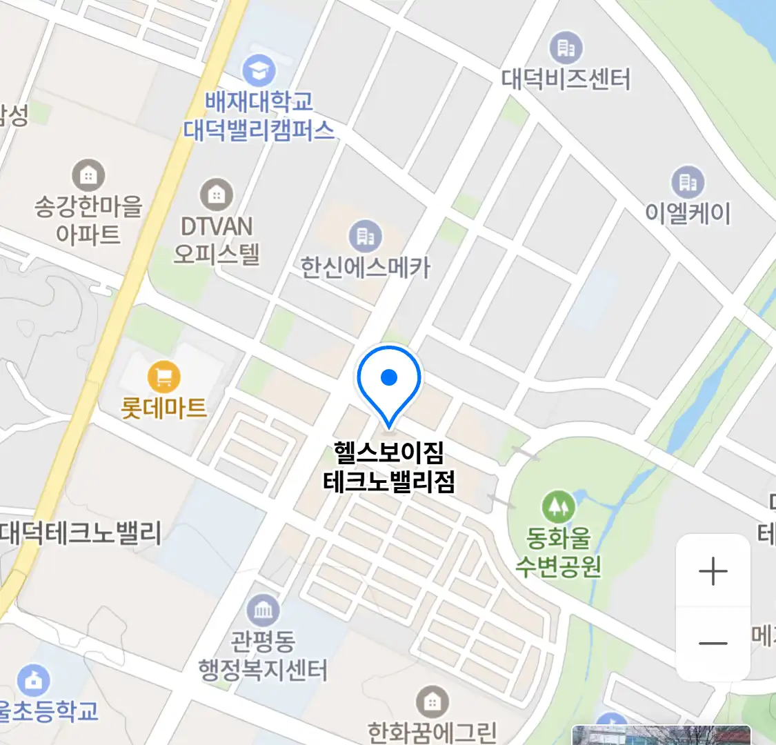 헬스보이짐 테크노밸리점 위치