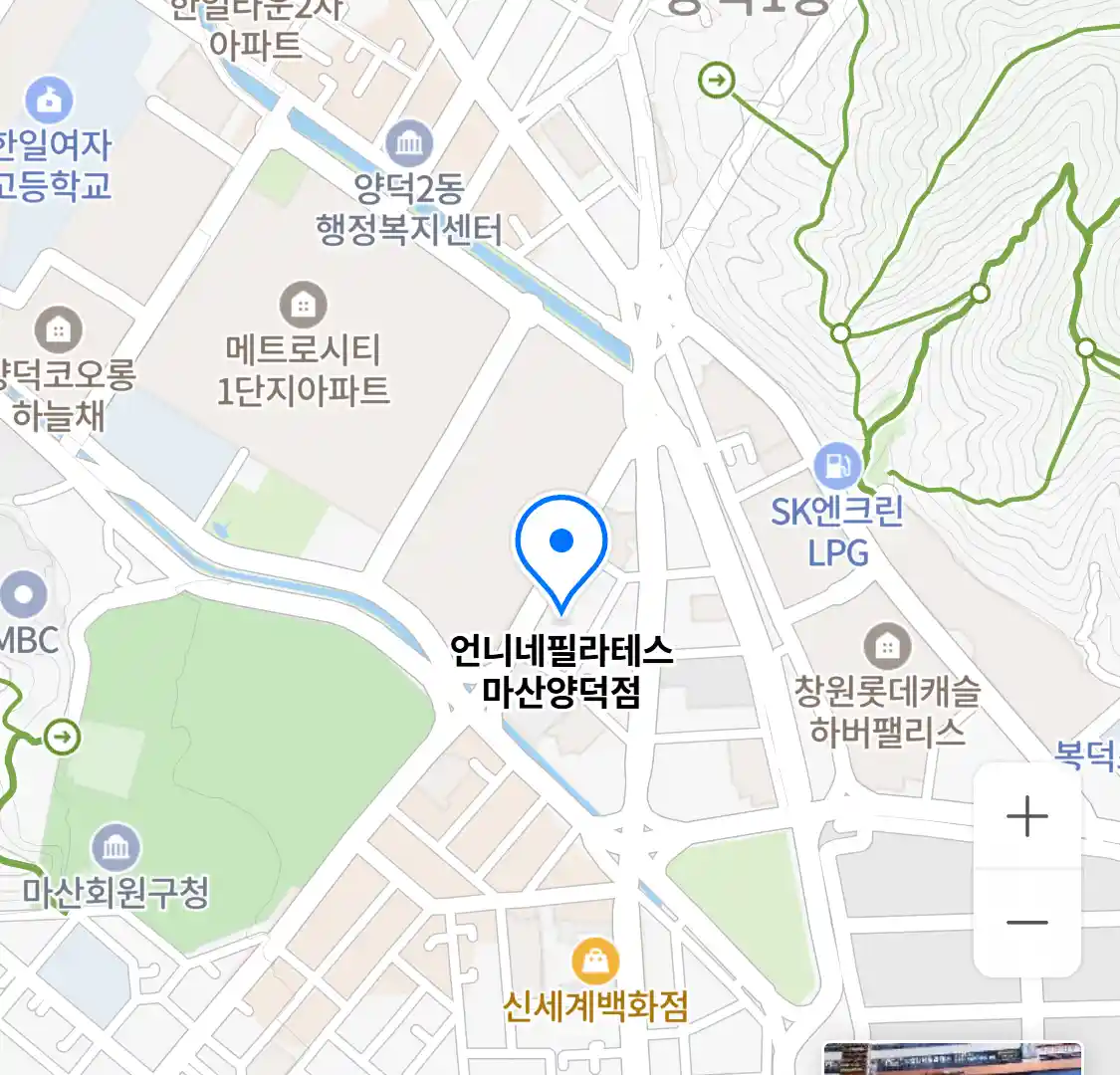 언니네필라테스 마산양덕점 위치