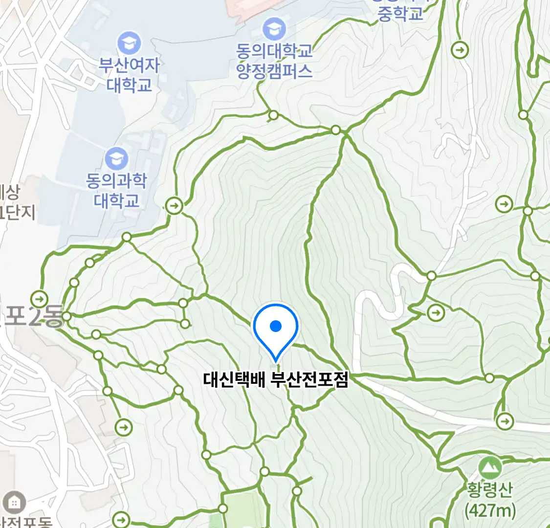 대신택배 부산전포점 위치