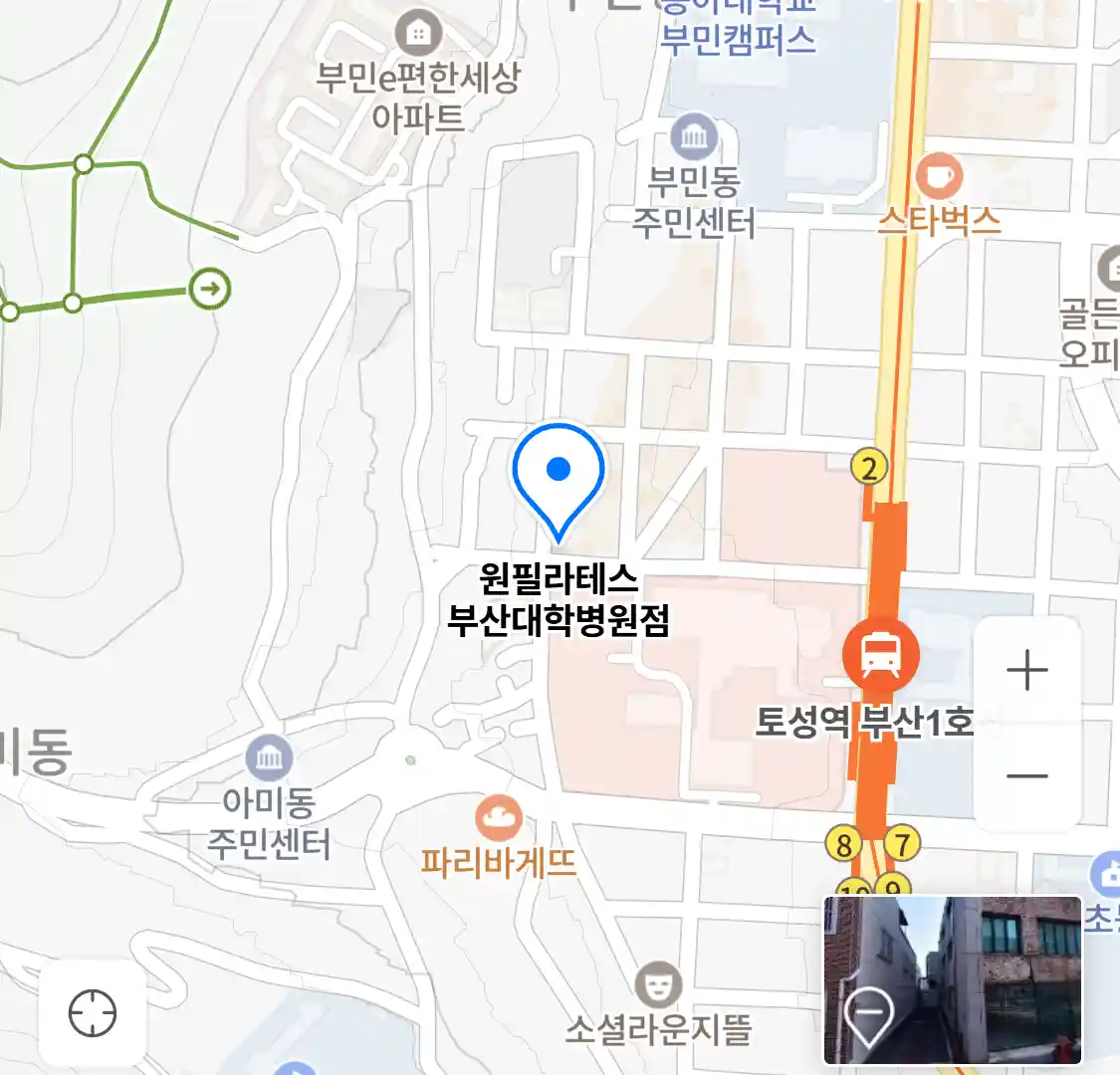 원필라테스 부산대학병원점 위치