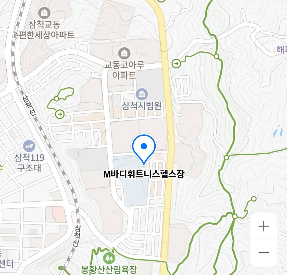 M바디휘트니스헬스장 위치