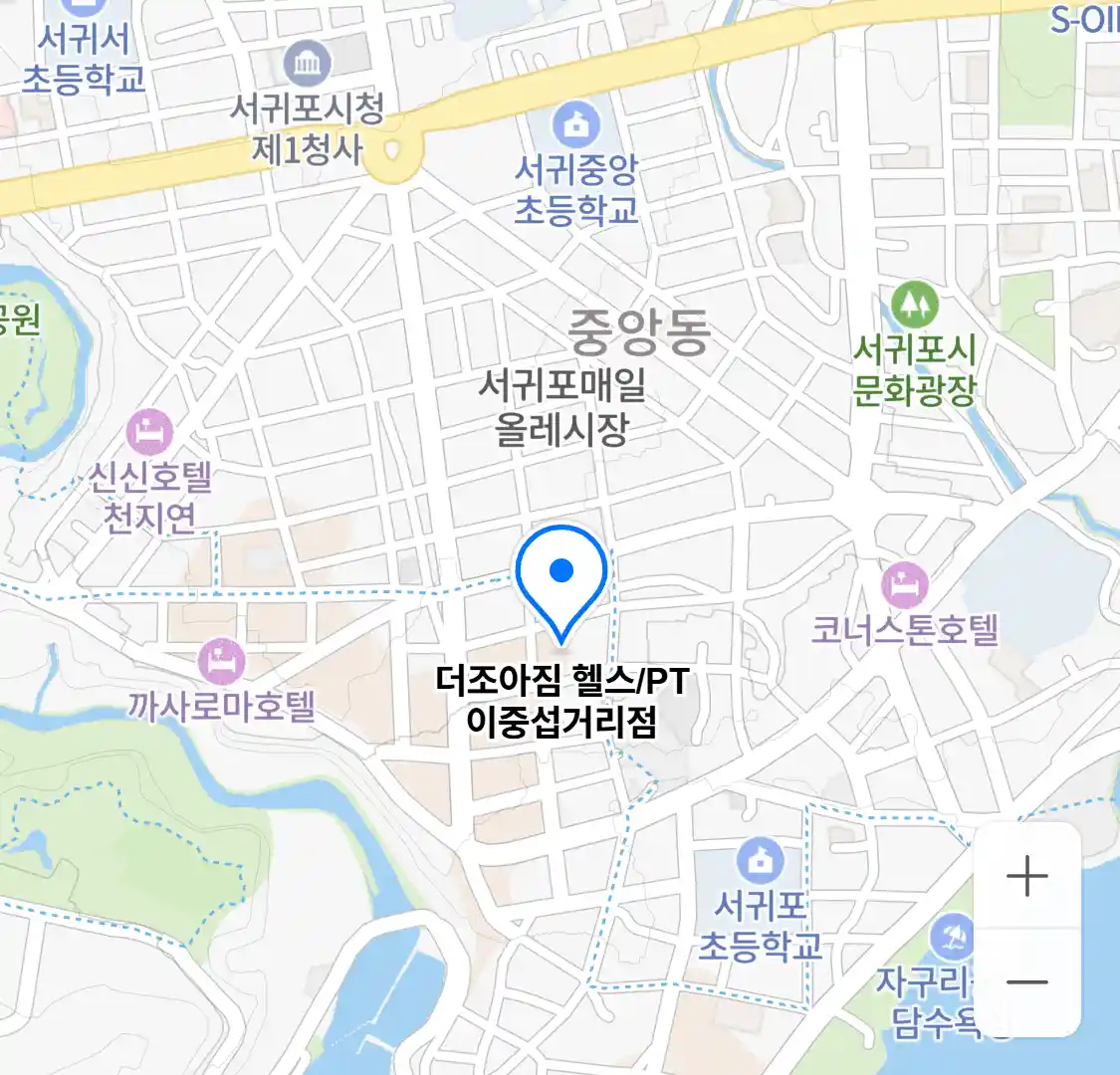 더조아짐 헬스/PT 이중섭거리점 위치