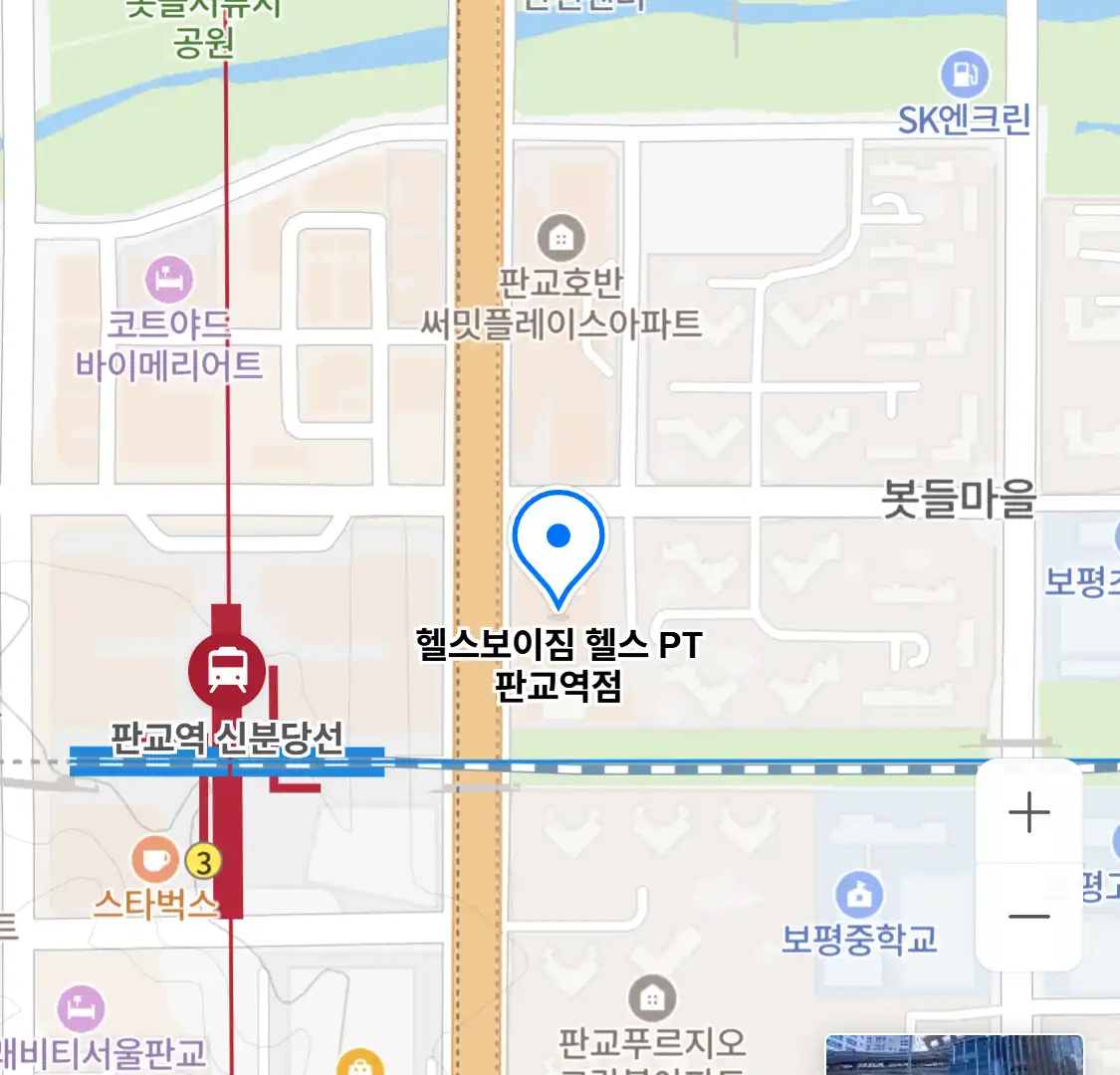 헬스보이짐 헬스 PT 판교역점 위치