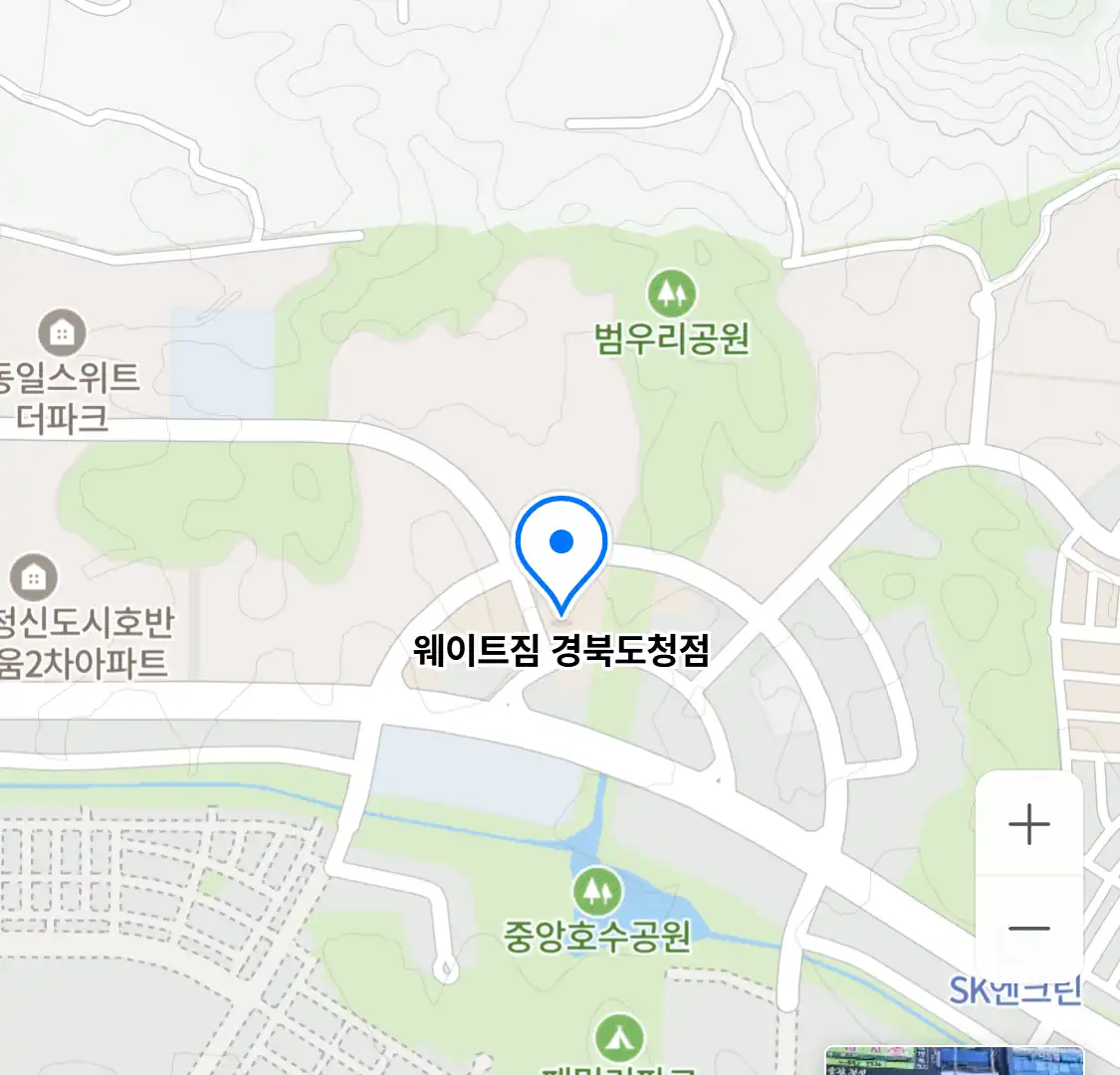웨이트짐 경북도청점 위치