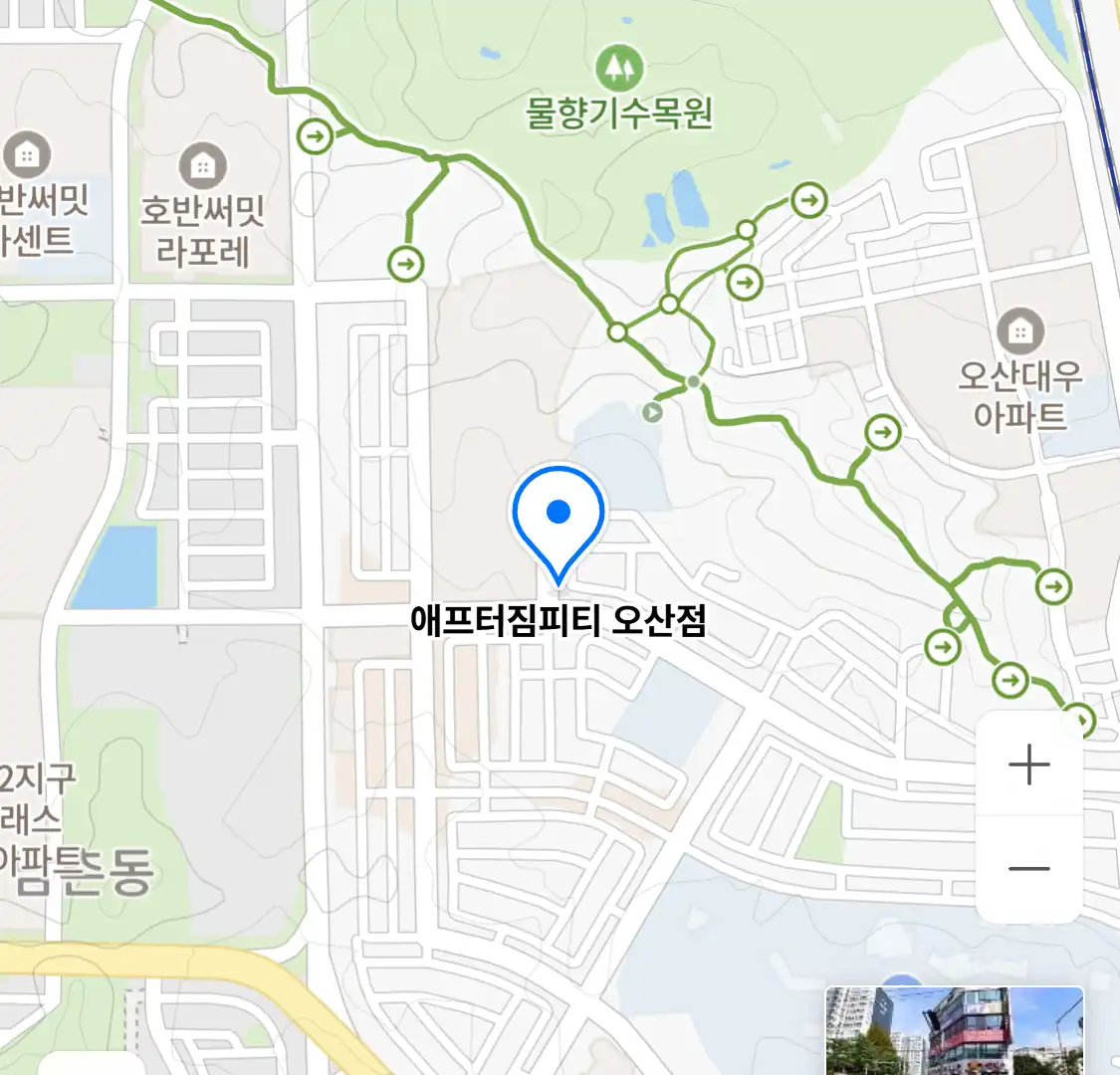 애프터짐피티 오산점 위치