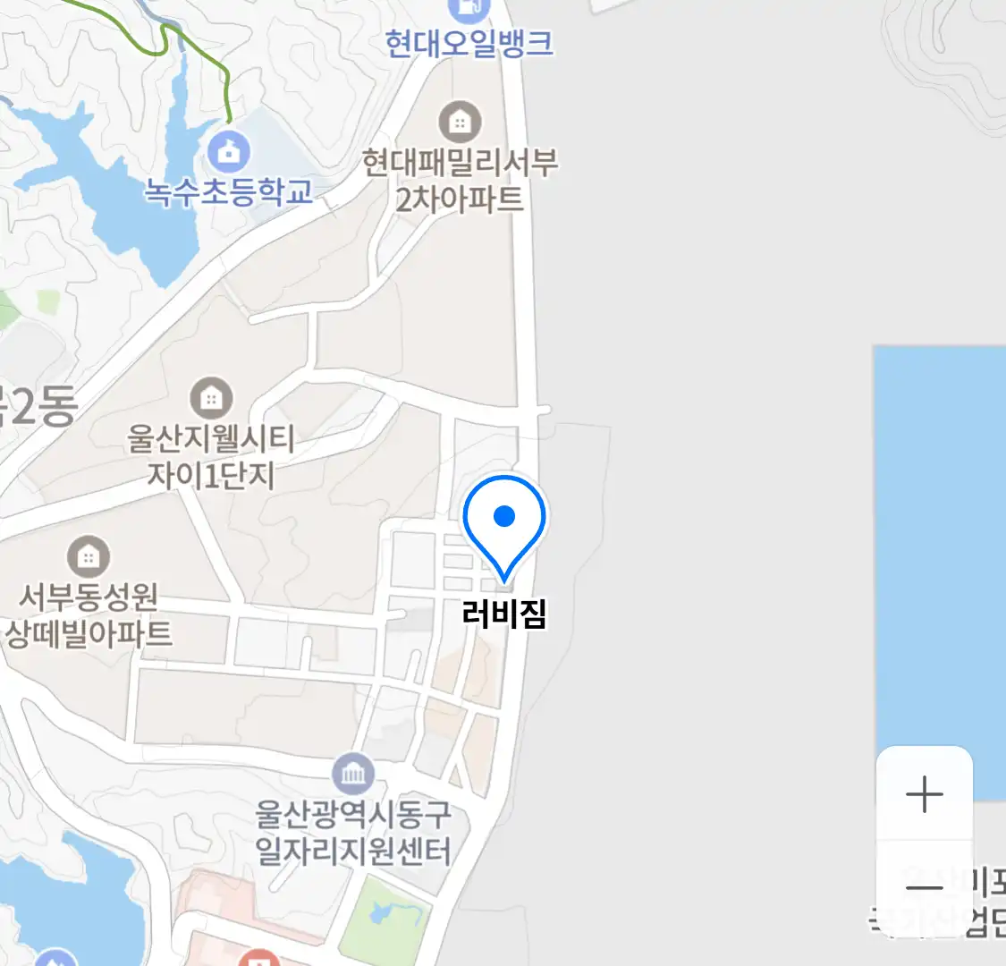 러비짐 위치