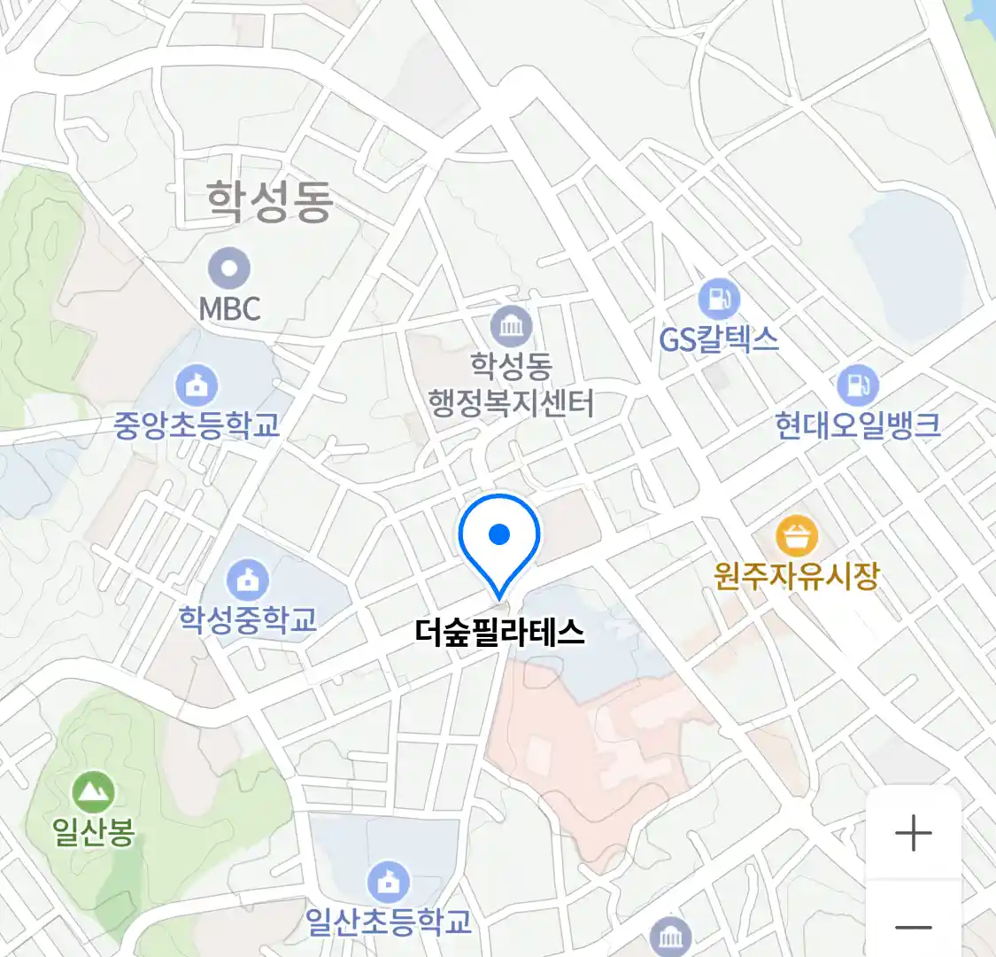 더숲필라테스 위치